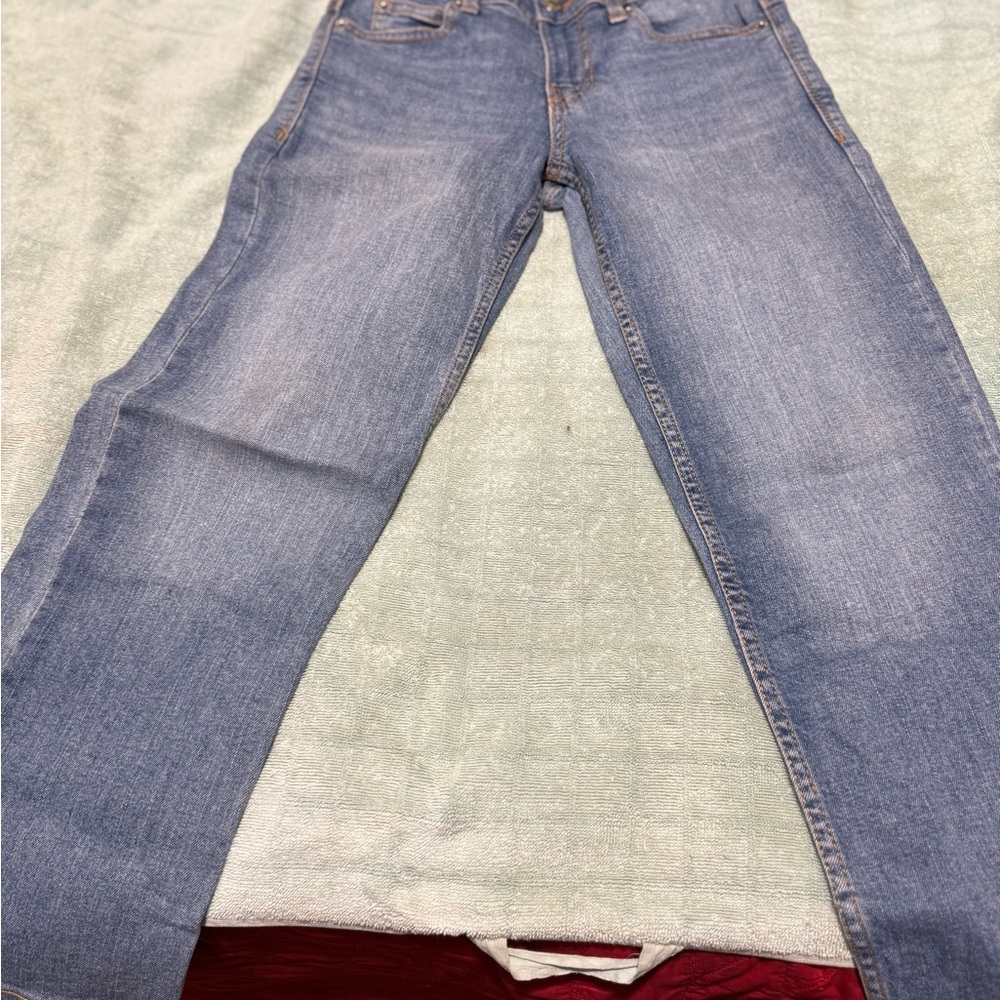 mat. Women's Straight Leg Blue Jeans